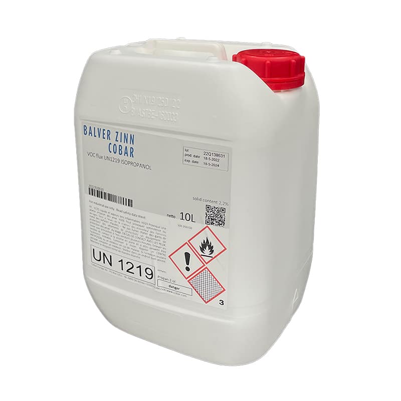 Flux de brasage base alcool